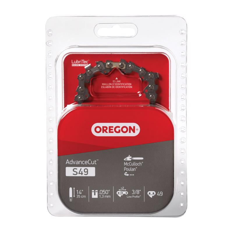 OREGON进口代理批发 Oregon AdvanceCut S49 14 英寸电锯链 49 个链节