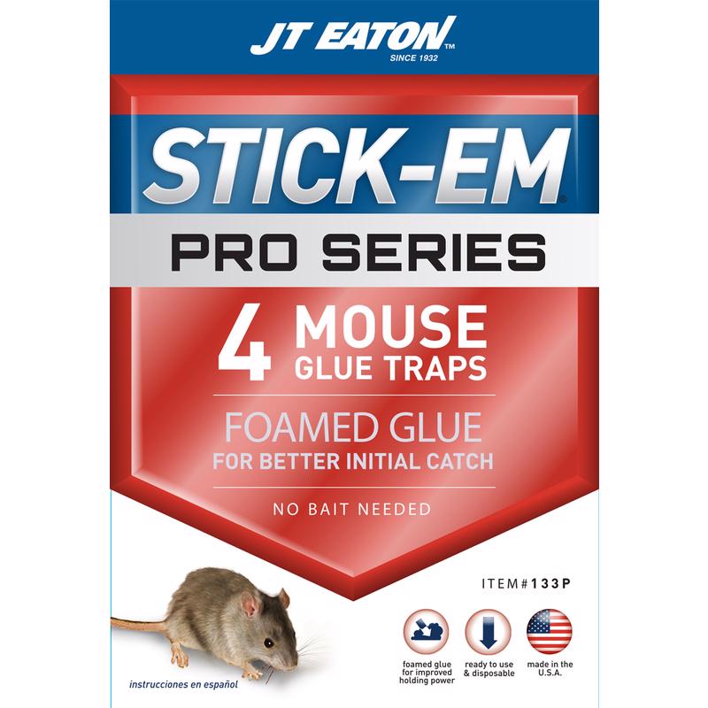 酷牌库|商品详情-JT EATON进口代理批发 JT Eaton Stick-Em Pro 系列小型小鼠粘胶陷阱 4 件装