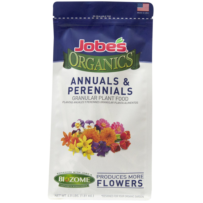 JOBE'S进口代理批发 Jobe's Organics 有机颗粒一年生/多年生植物食品 4 磅