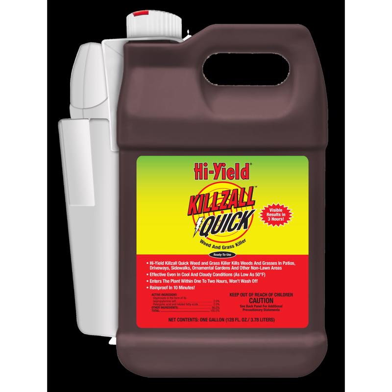 HI-YIELD进口代理批发 Hi-Yield Killzall 快速除草剂 RTU 液体 1 加仑