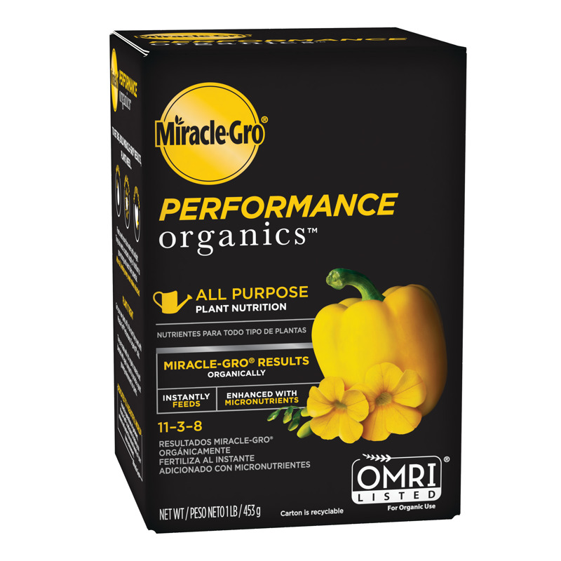 MIRACLE-GRO进口代理批发 Miracle-Gro Performance Organics 有机颗粒植物食品 1 磅