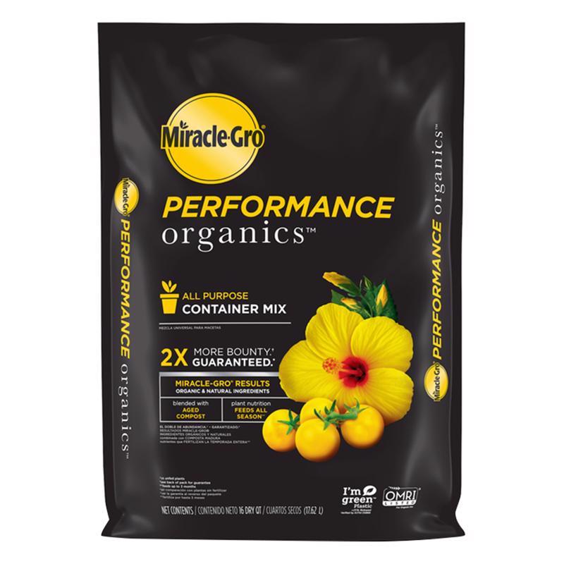 MIRACLE-GRO进口代理批发 Miracle-Gro Performance Organics 有机多用途盆栽混合物 16 夸脱