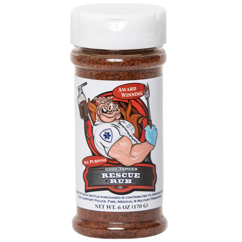 酷牌库|商品详情-CODE 3 SPICES进口代理批发 Code 3 Spices Rescue Rub 多用途烧烤调味料 6 盎司