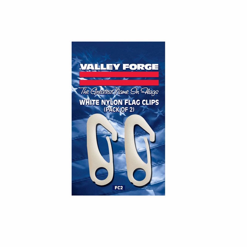 VALLEY FORGE进口代理批发 Valley Forge 0.5 英寸 L 尼龙旗杆按扣夹