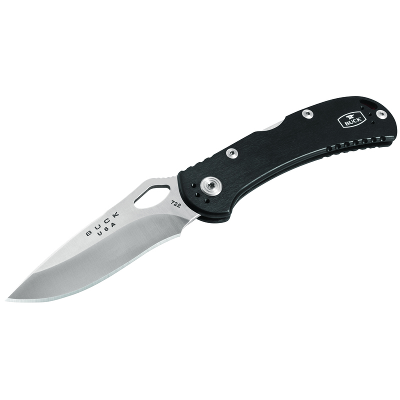 BUCK KNIVES进口代理批发 Buck Knives 722 Spitfire Black 420 HC 不锈钢 7.5 英寸折叠刀