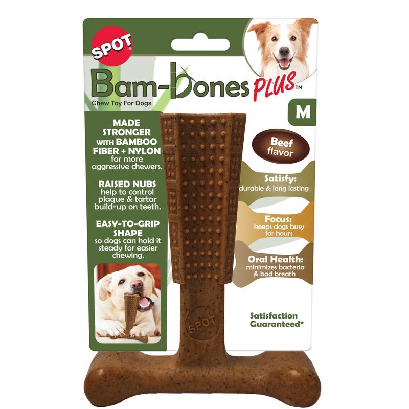 SPOT进口代理批发 现货 Bam-bones Plus 狗用牛肉咀嚼物 6 英寸 1 包