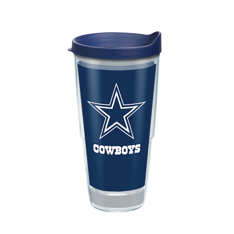 TERVIS进口代理批发 Tervis NFL 24 盎司彩色达拉斯牛仔队无 BPA 玻璃杯带盖