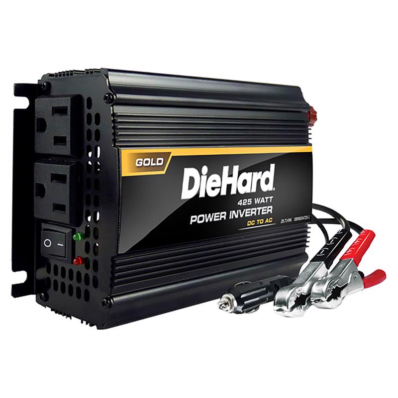 DIEHARD进口代理批发 DieHard Gold 110 V 425 W 2 个插座电源逆变器