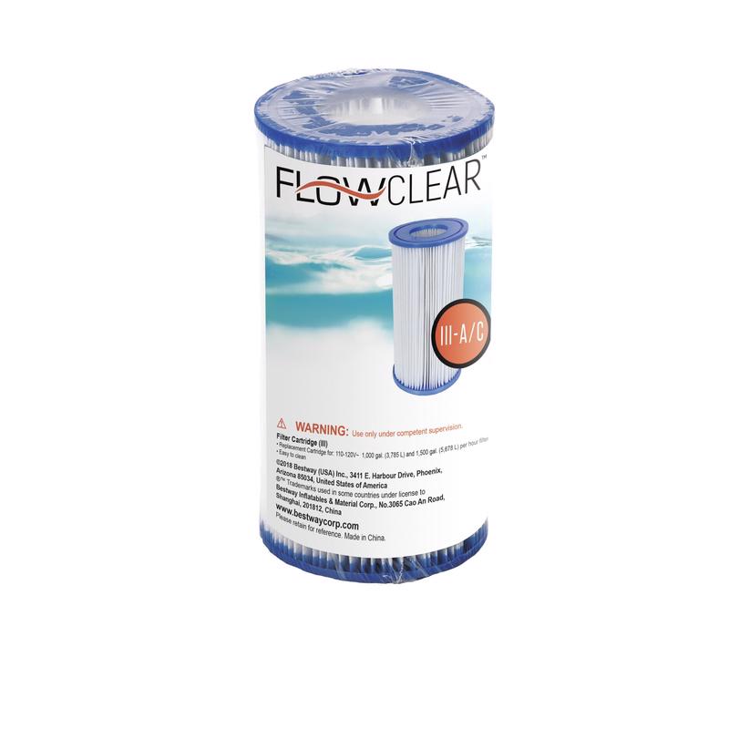 BESTWAY进口代理批发 Bestway FlowClear 滤芯过滤器滤芯 8 英寸 HX 4.2 英寸宽