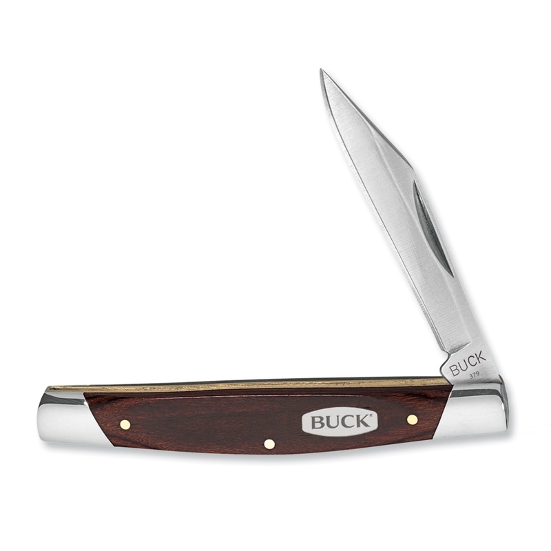 BUCK KNIVES进口代理批发 Buck Knives Solo Brown 420J2 不锈钢 3 英寸袋装刀