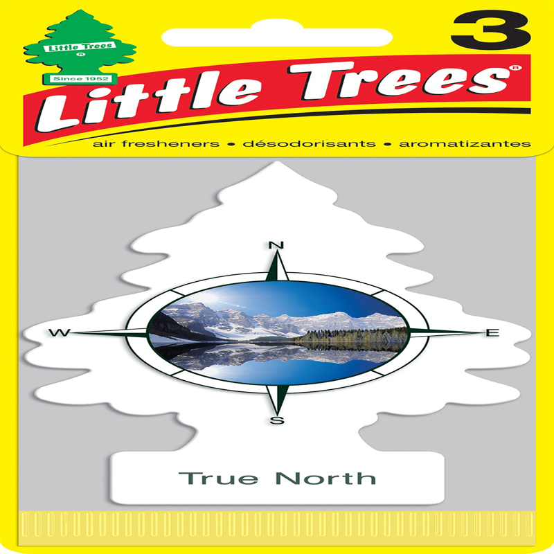 LITTLE TREE进口代理批发 Little Trees True North 香味汽车空气清新剂固体 3 包