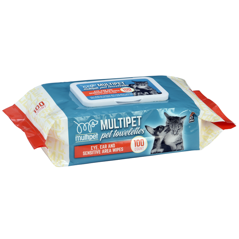 MULTIPET进口代理批发 Multipet 敏感区域 All Pets 多用途湿巾 100 片装