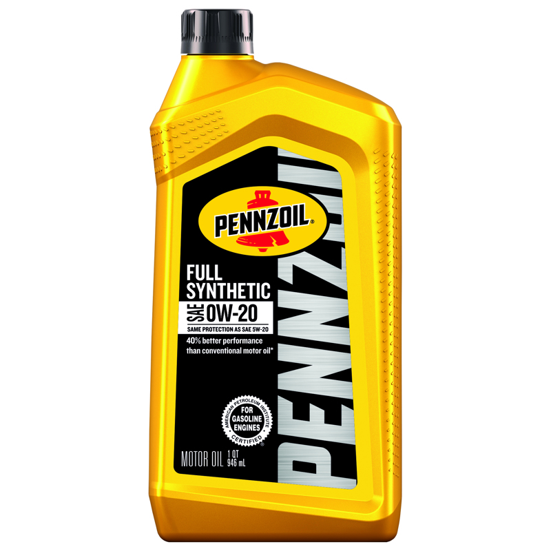 PENNZOIL进口代理批发 Pennzoil 0W-20 汽油合成机油 1 夸脱 1 包