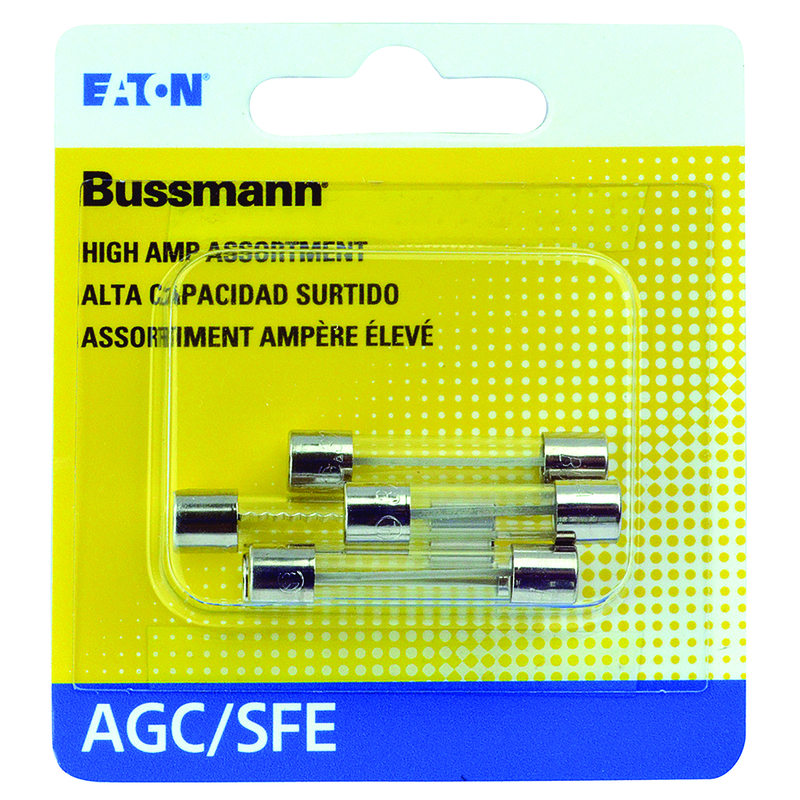 BUSSMANN进口代理批发 Bussmann 30 安培 AGC 透明玻璃管保险丝 4 件装