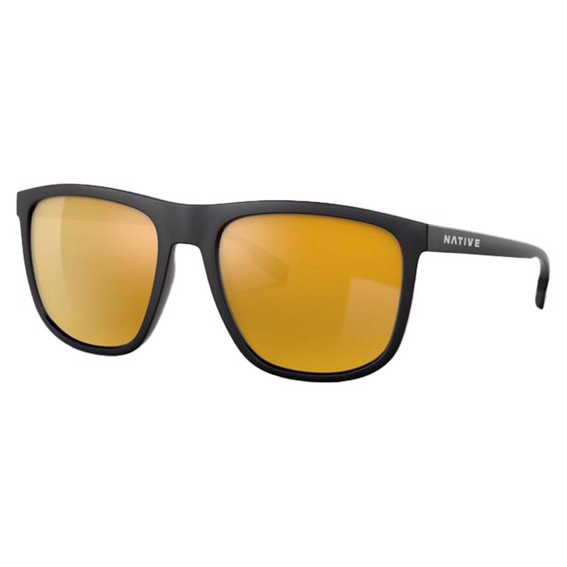 Native Mesa Sunglasses Unisex Matte Black Frame Bronze Lens Polarized Blue Light Blocking
