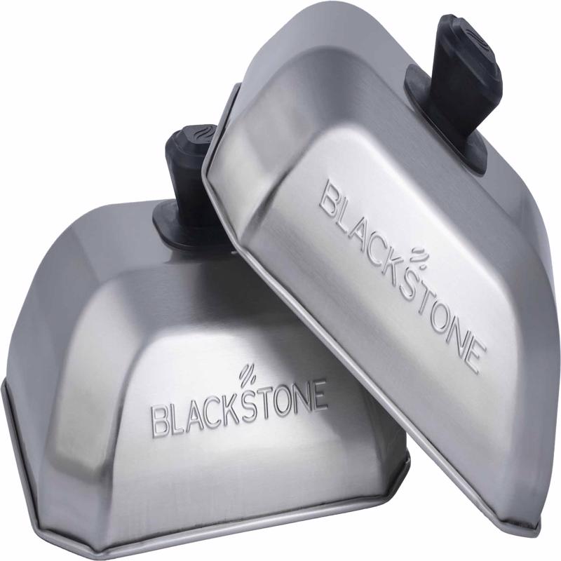 BLACKSTONE进口代理批发 Blackstone 不锈钢煎锅涂抹盖 10 英寸长 10 英寸宽 2 个装