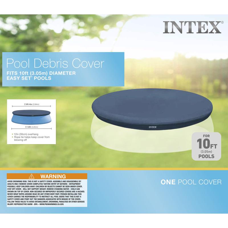 INTEX进口代理批发 Intex 泳池盖 12 英寸高X 10 英尺宽X 10 英尺长