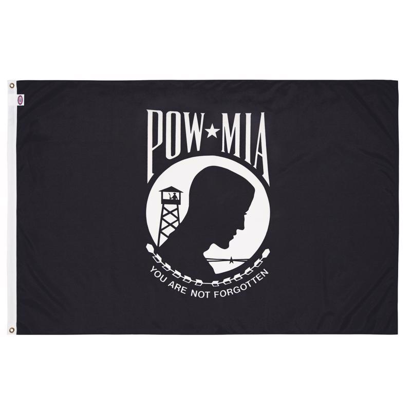 VALLEY FORGE进口代理批发 Valley Forge Pow-Mia 军旗 3 英尺宽 X 5 英尺长