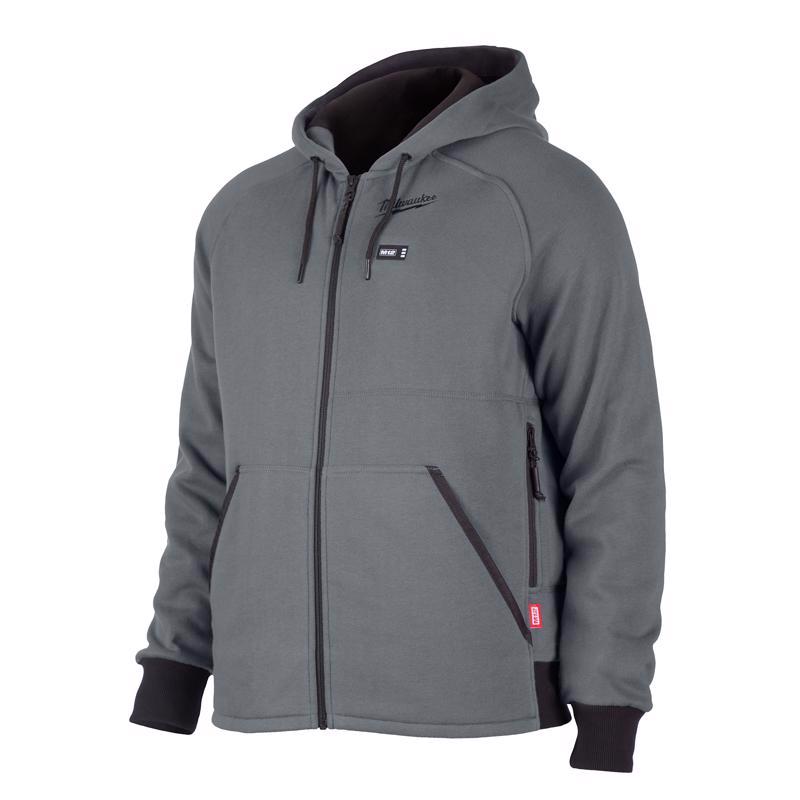 HEATED HOODIE BLK/GY XXL