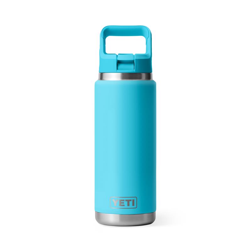YETI Rambler 26 oz Reef Blue BPA Free Bottle with Straw Cap