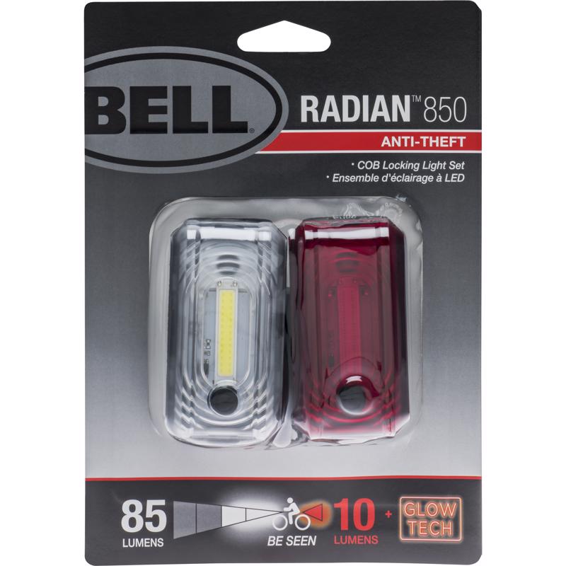 BELL SPORTS进口代理批发 Bell Sports Radian 铝/强化塑料自行车灯套装 红色/白色