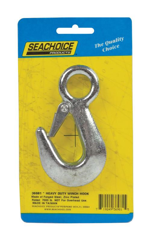 SEACHOICE进口代理批发 Seachoice 镀锌钢 3-7/8 英寸 LX 5/8 英寸宽绞车钩 1 个/包