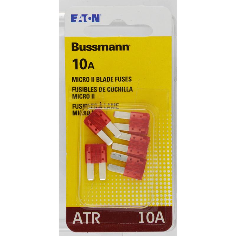 BUSSMANN进口代理批发 Bussmann 10 安培 ATR 红色刀片保险丝 5 件装