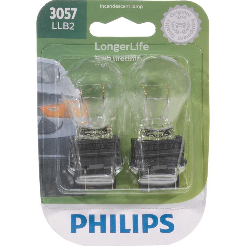 PHILIPS进口代理批发 飞利浦 LongerLife 白炽备用/停止/后备箱微型汽车灯泡 3057LLB2