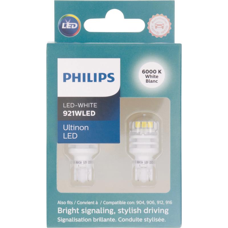 PHILIPS进口代理批发 飞利浦 Ultinon LED 备用/停止/后备箱微型汽车灯泡 921WLED