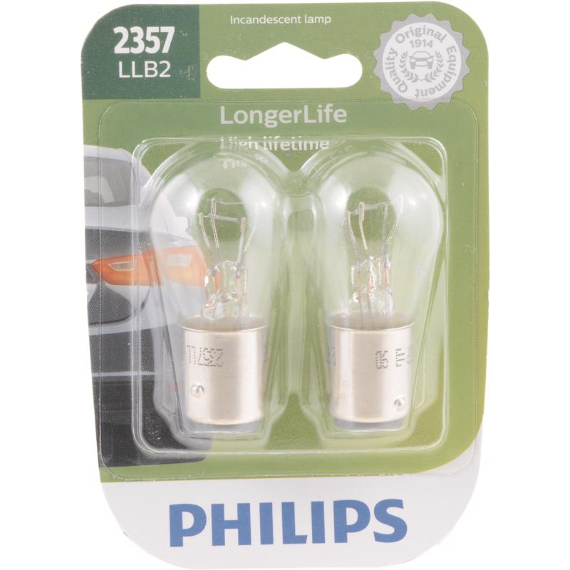 PHILIPS进口代理批发 飞利浦 LongerLife 白炽灯备用/转弯/停止/转向微型汽车灯泡 2357LLB2