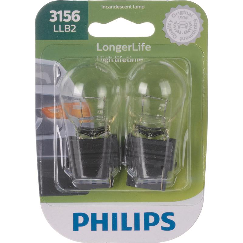 PHILIPS进口代理批发 飞利浦 LongerLife 白炽备用/停止/后备箱微型汽车灯泡 3156LLB2