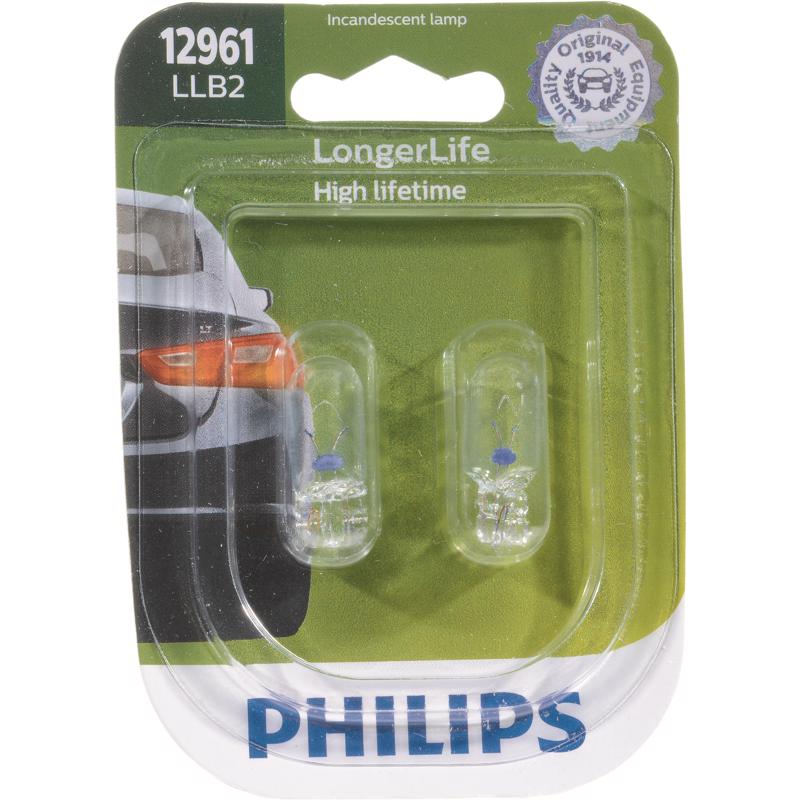 PHILIPS进口代理批发 飞利浦 LongerLife 白炽灯备用/转弯/停止/转向微型汽车灯泡 12961LLB2