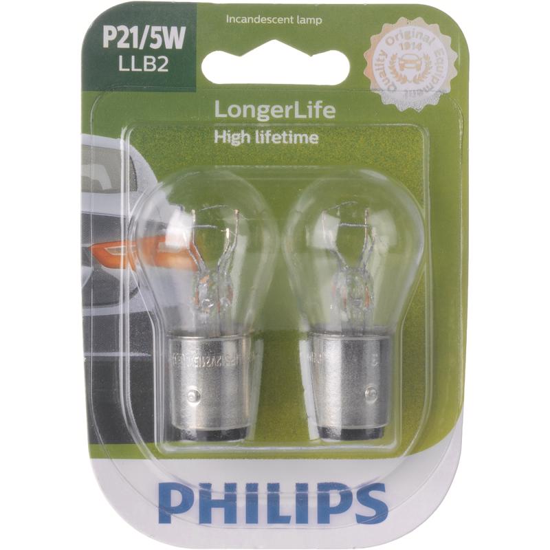 PHILIPS进口代理批发 飞利浦 LongerLife 白炽灯备用/转弯/停止/转向微型汽车灯泡 P21/5WLLB2