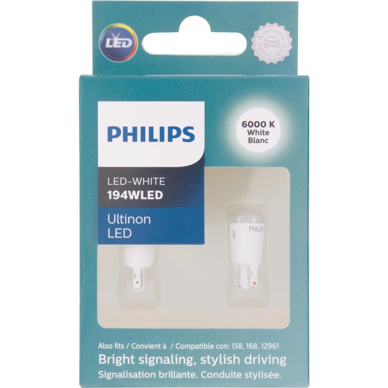 PHILIPS进口代理批发 飞利浦 Ultinon LED 赠品/手套/许可证/行李箱微型汽车灯泡 194WLED