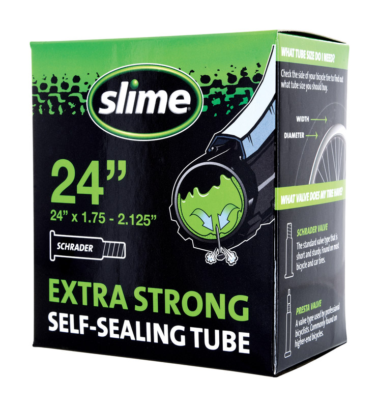 SLIME进口代理批发 Slime 24 英寸橡胶自行车内胎 1 包