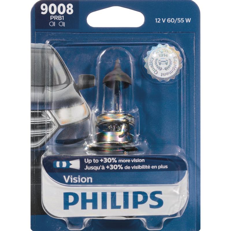 PHILIPS进口代理批发 飞利浦 Vision 卤素远光/近光汽车灯泡 9008PRB1