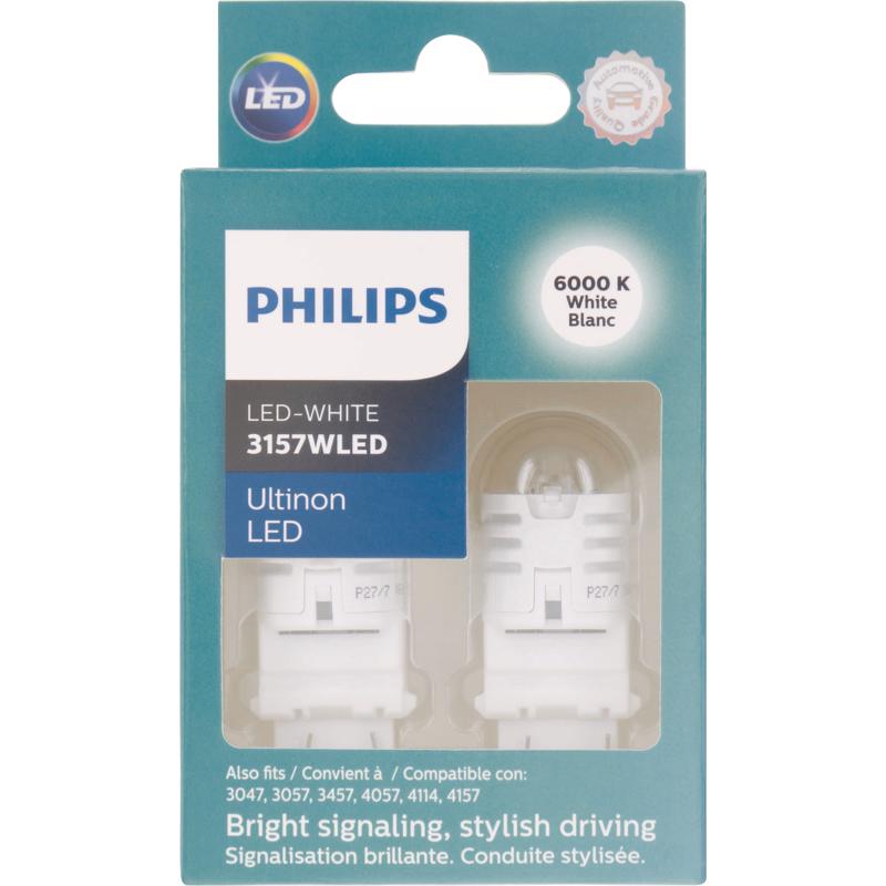 PHILIPS进口代理批发 飞利浦 Ultinon LED 倒车/转弯/停止/转弯微型汽车灯泡 3157WLED