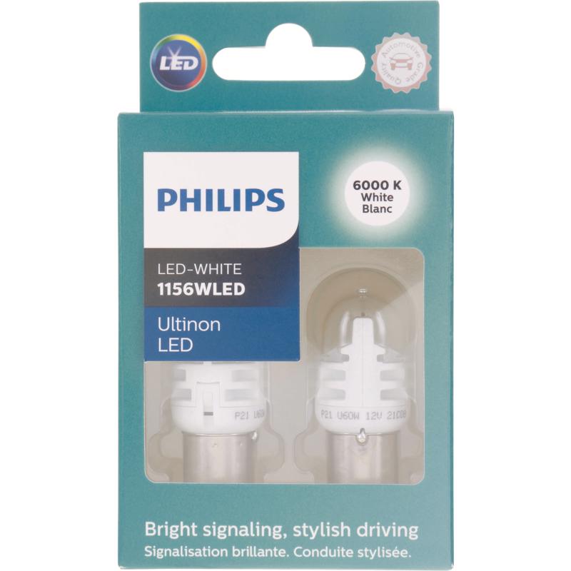 PHILIPS进口代理批发 飞利浦 Ultinon LED 倒车/转弯/停止/转弯微型汽车灯泡 1156WLED