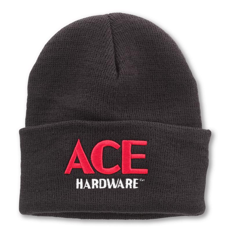 ACE VINTAGE THREADS进口代理批发 Ace 复古螺纹头饰针织帽黑色 均码适合大多数人