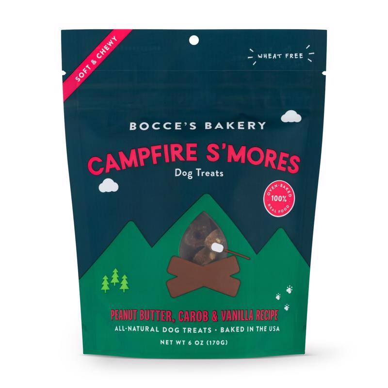 BOCCE'S进口代理批发 Bocce's Campfire S'Mores 狗用咀嚼片 6 盎司