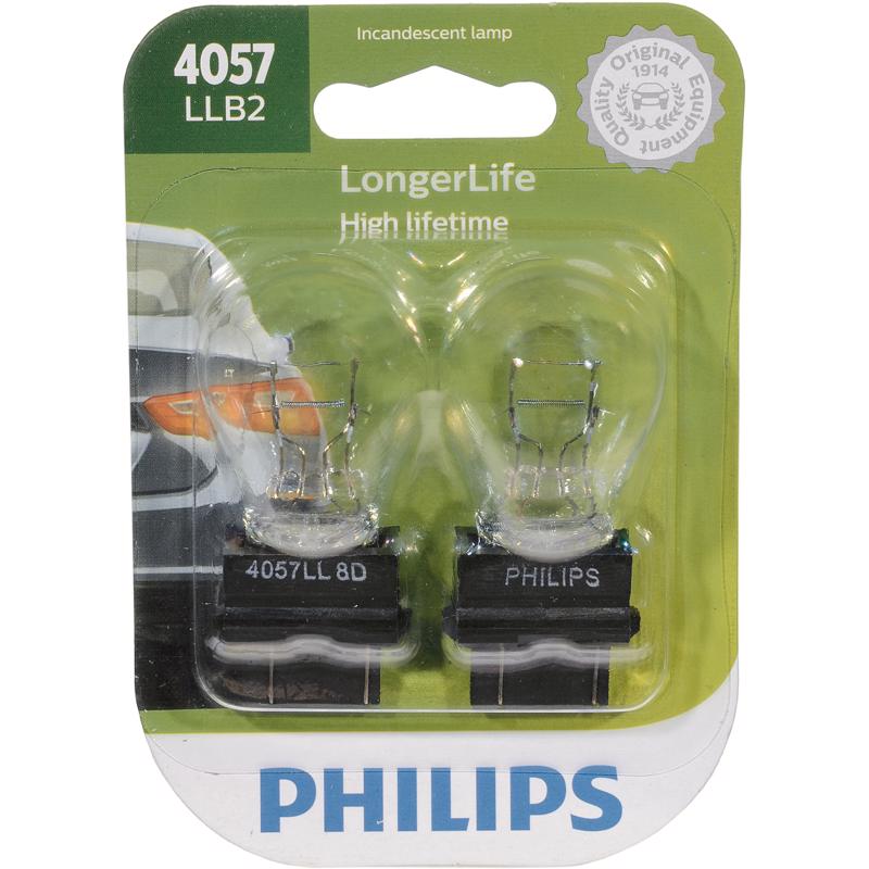 PHILIPS进口代理批发 飞利浦 LongerLife 白炽备用/转弯/停止/转向微型汽车灯泡 4057LLB2