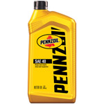 PENNZOIL进口代理批发 Pennzoil SAE 40 4 循环传统机油 1 夸脱 1 包