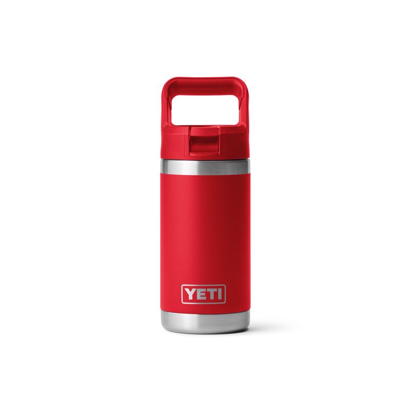 YETI Rambler Jr. 12 oz Rescue Red BPA Free Insulated Kids Water Bottle w/Straw
