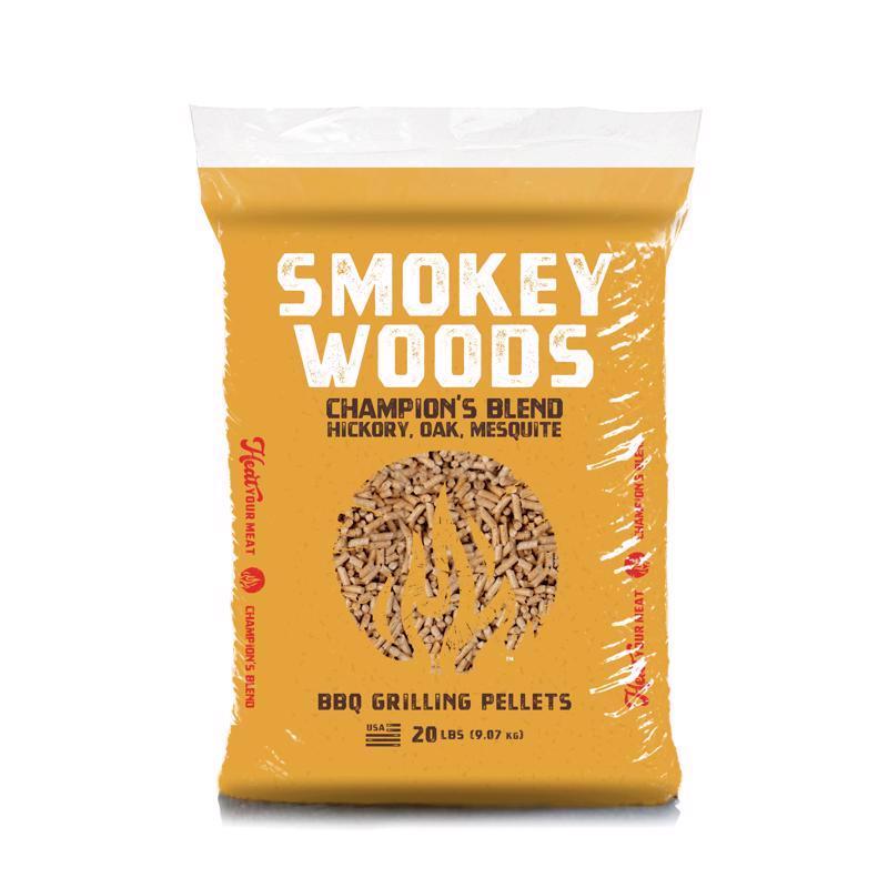 酷牌库|商品详情-SMOKY WOODS进口代理批发 Smokey Woods 硬木颗粒全天然山核桃木/豆科灌木/橡木 20 磅