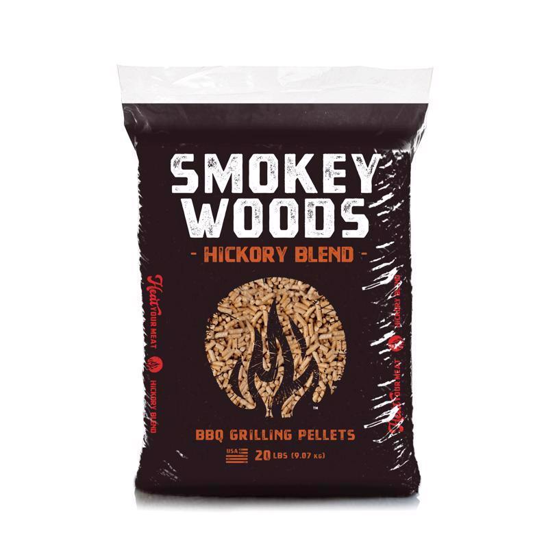 SMOKY WOODS进口代理批发 Smokey Woods 硬木颗粒全天然山核桃木 20 磅