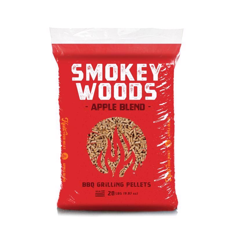 SMOKY WOODS进口代理批发 Smokey Woods 硬木颗粒全天然苹果 20 磅