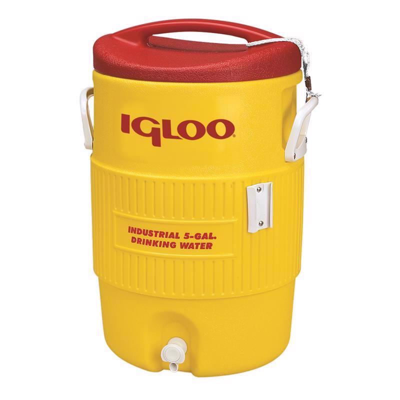 IGLOO进口代理批发 Igloo 红色/黄色 5 加仑水冷却器