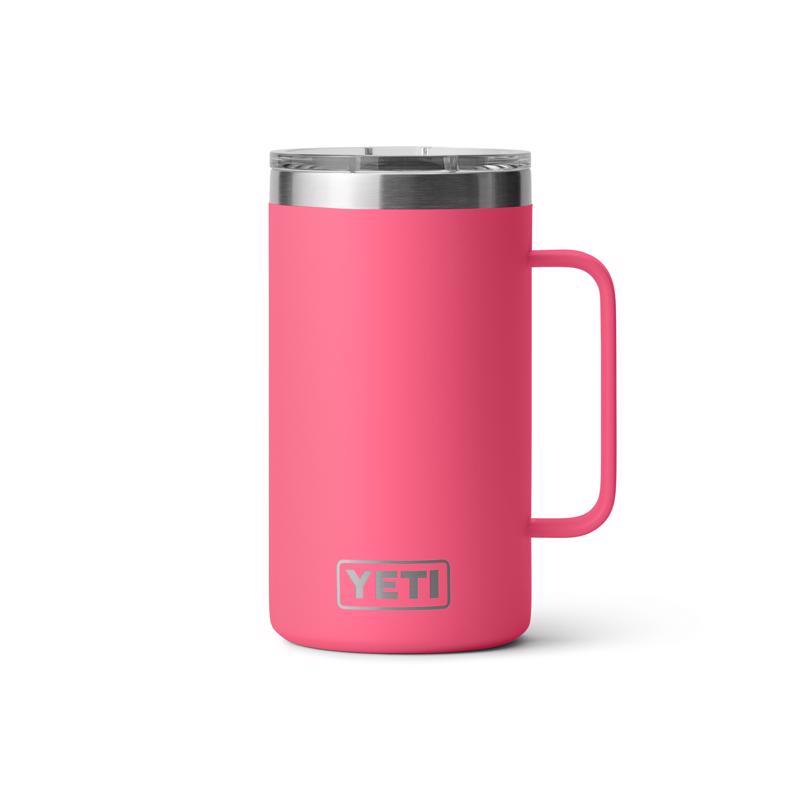 24oz Rambler Travel Mug In Big Tropical Pink - Durable Insulated Design