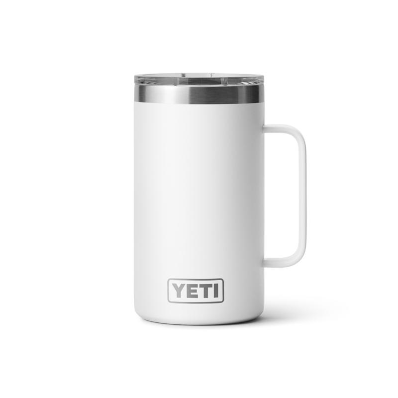 Rambler 24 Ounce Mug - Stainless Steel, White Finish