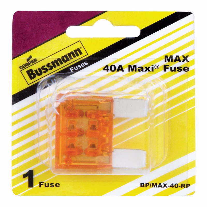 酷牌库|商品详情-BUSSMANN进口代理批发 Bussmann 40 安培 MAX 橙色刀片保险丝 1 件装